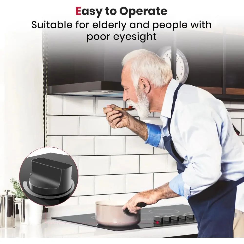 Electric Glass Cooktop Stove with 5-Burner