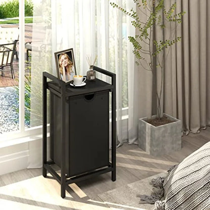 Laundry Hamper with Removable Laundry Bag and Top Shelf