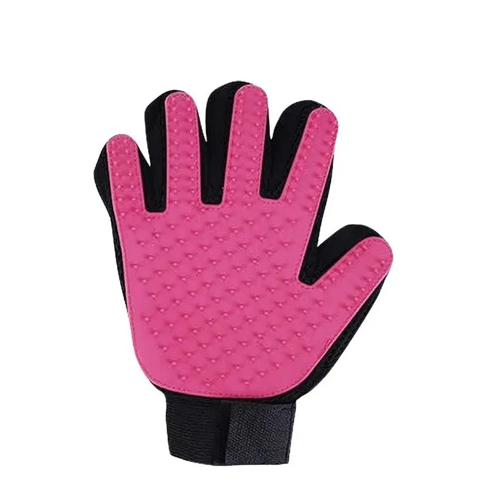 pet grooming glove deshedding tool