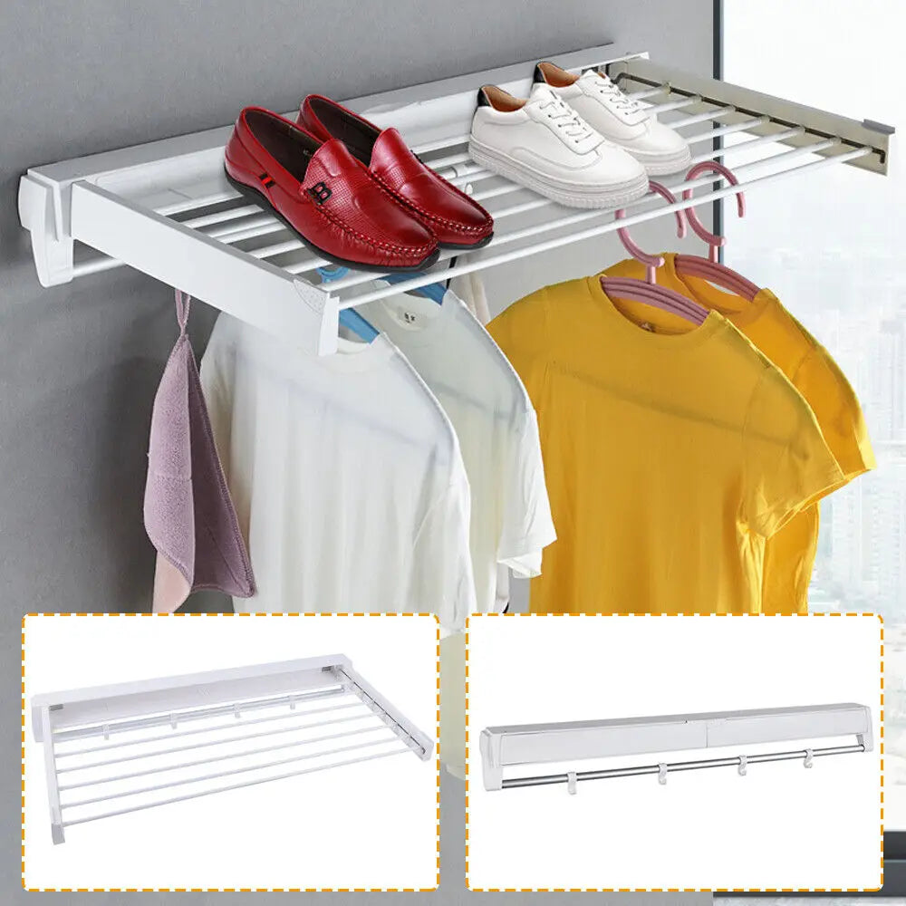 Wall-Mounted Laundry Drying Rack