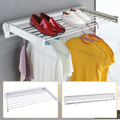 Wall-Mounted Laundry Drying Rack