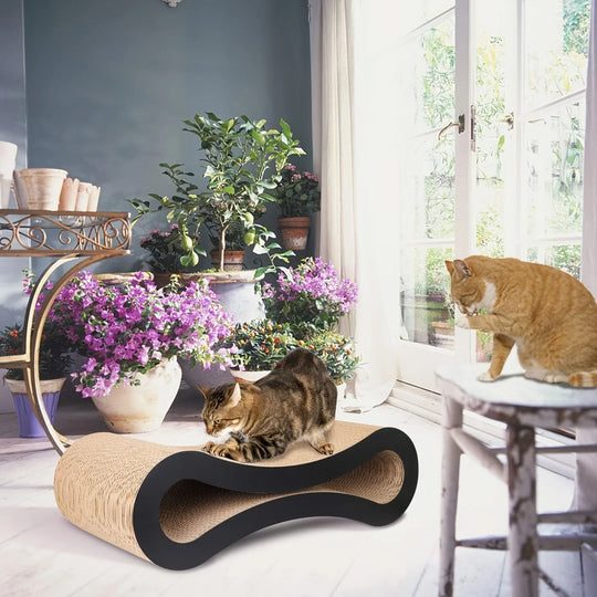 recycled cardboard cat scratch pad