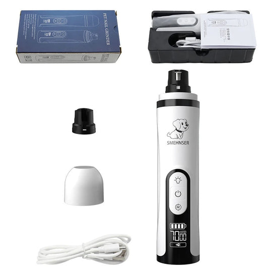 electric pet nail grinder With LED Light