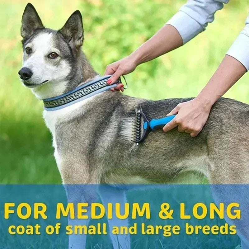 self cleaning deshedding brush for pets