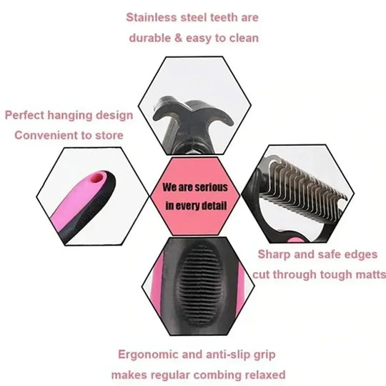 self cleaning deshedding brush for pets
