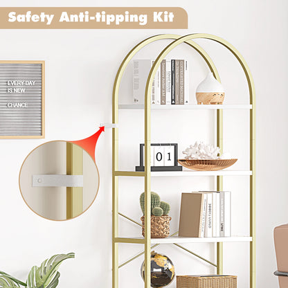 Bookshelf Arched Display Shelves