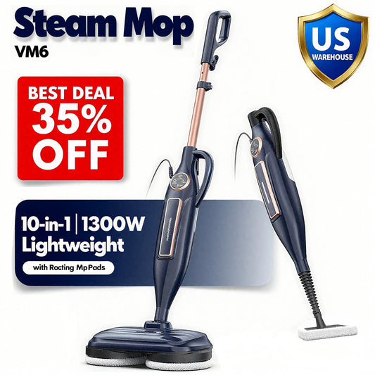 Scrubbing Steam Mop with 3 Steam Modes