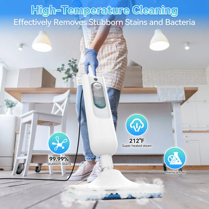Steam Mop, melts tough grease and grime