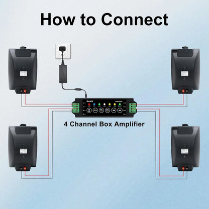 Outdoor Speakers, Bluetooth, Waterproof, Multifunctional Amplifier