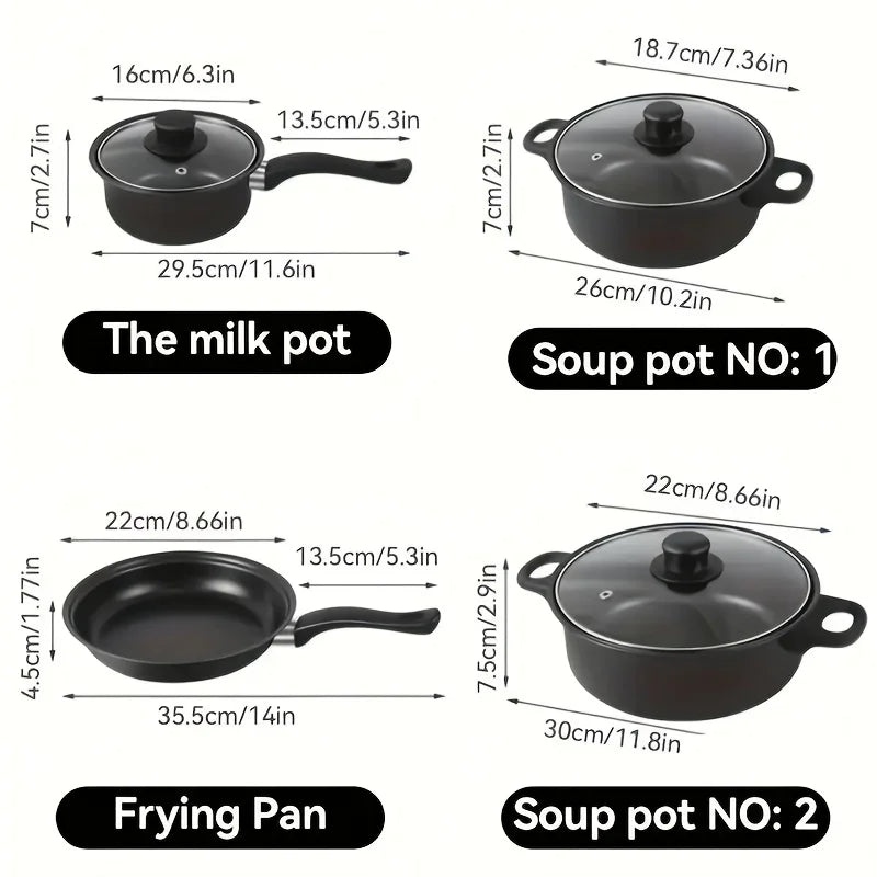Nonstick Cookware Set - with Utensils