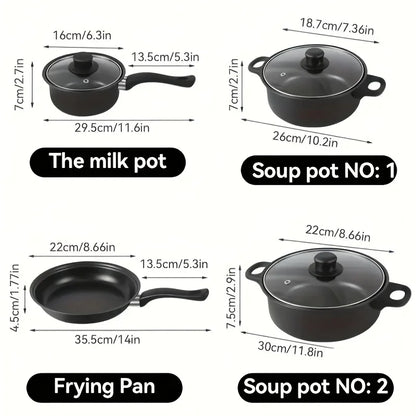 Nonstick Cookware Set - with Utensils