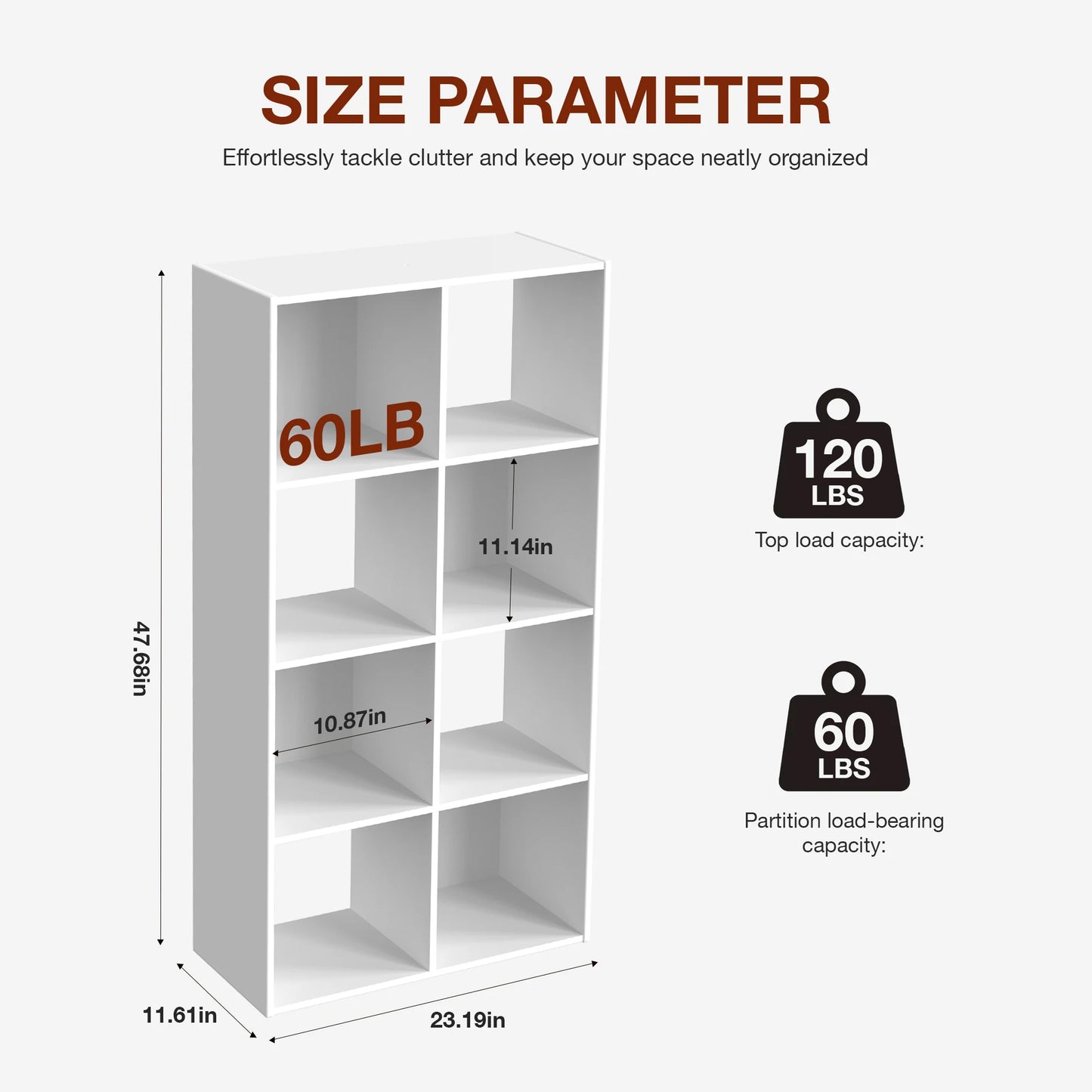 Open Wooden Bookshelf for any Living Area