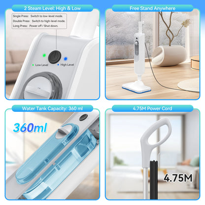 Steam Mop, melts tough grease and grime
