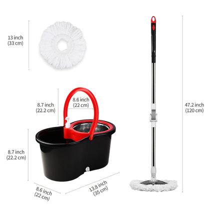 Spin Mop Bucket Set with Wringer