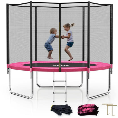 Outdoor Trampoline with Safety Enclosure Net