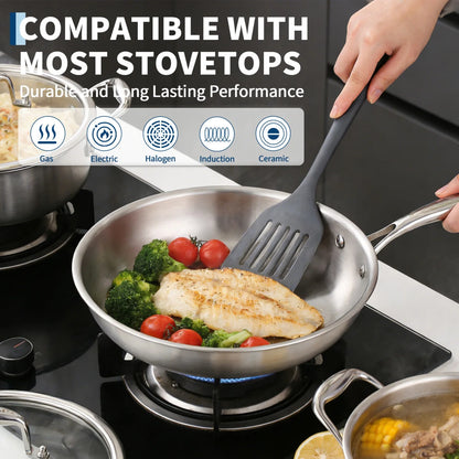 Stainless Steel Cookware Set with Lids