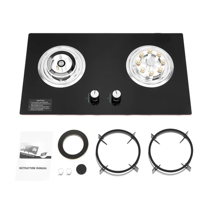 Dual-purpose Burners with Tempered Glass