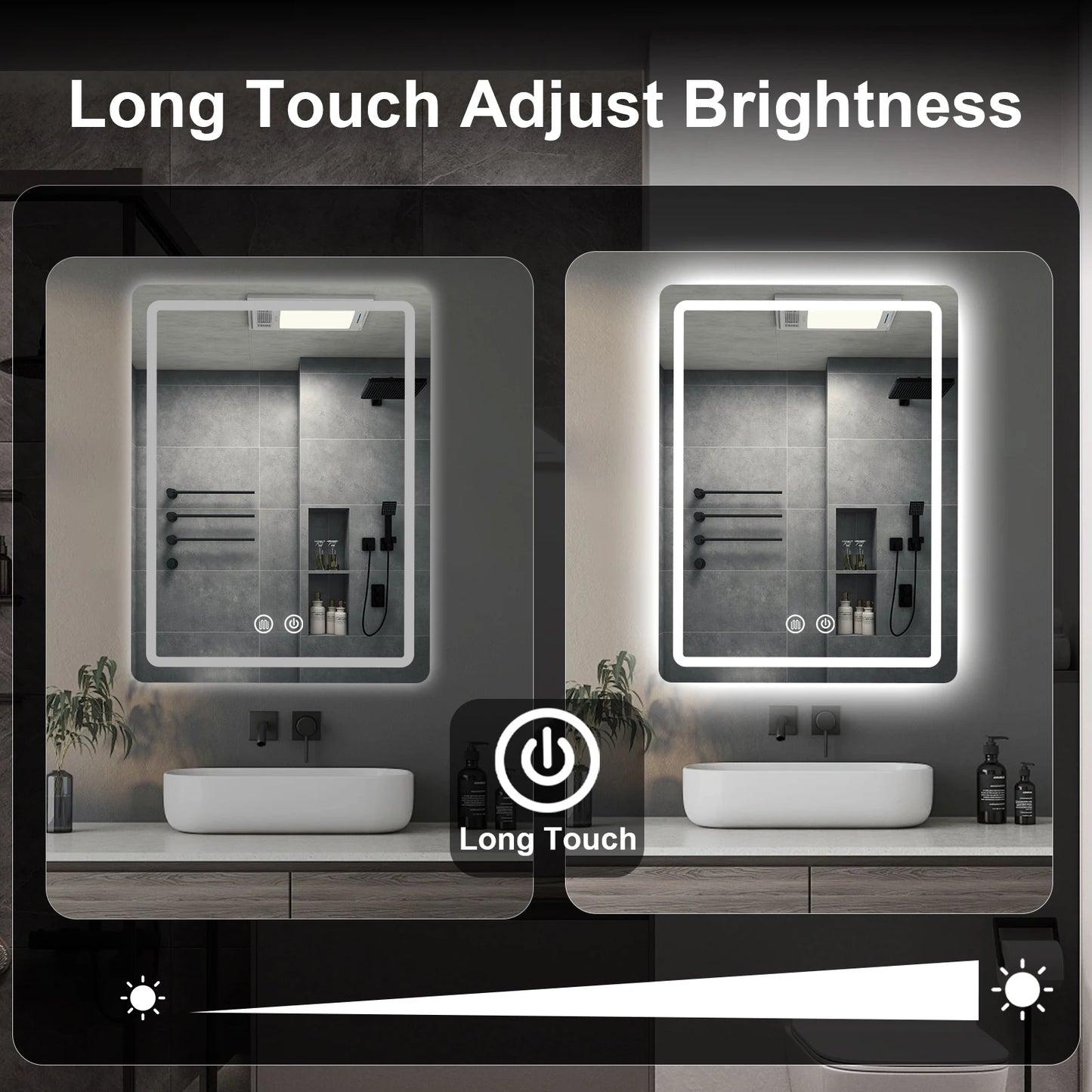 LED Bathroom Vanity Mirror with Backlit Lights