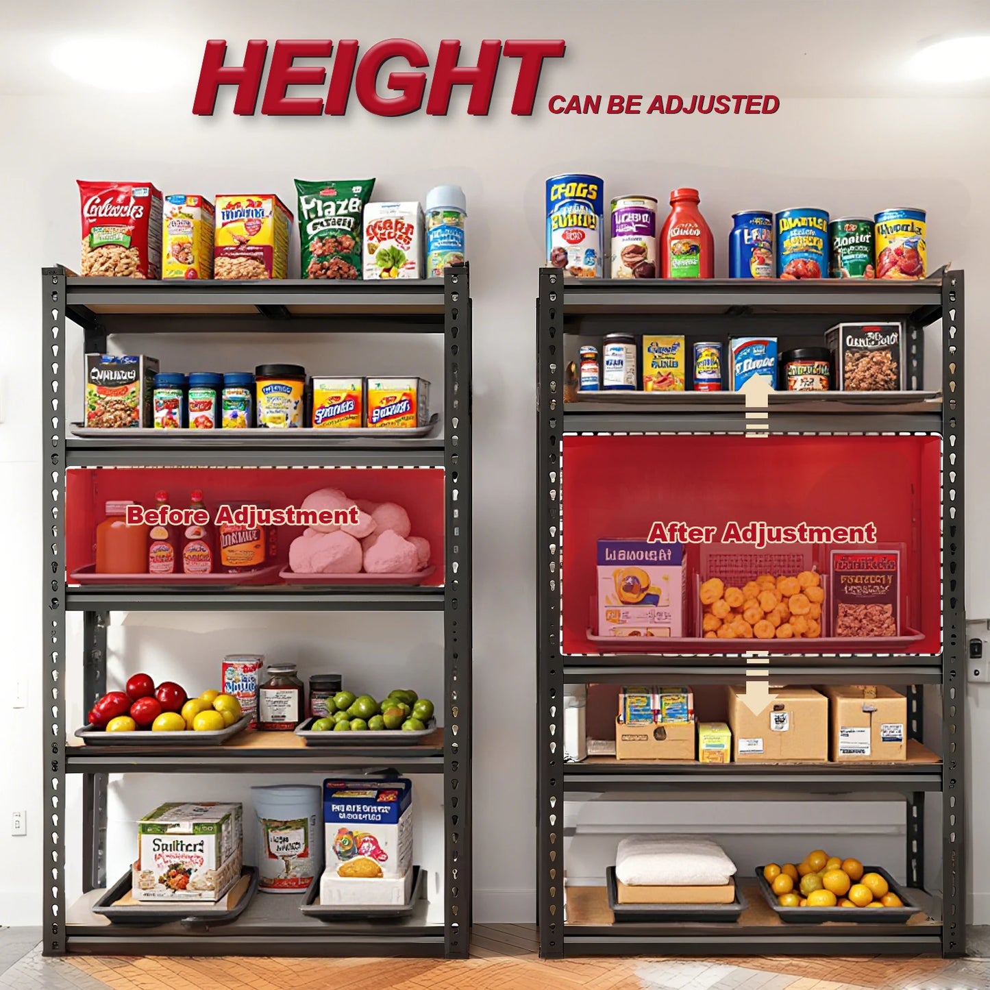 Heavy Duty Adjustable Storage Shelve