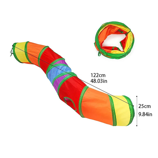 Cat Tunnel Tube Foldable Cat Toys Kitty Training