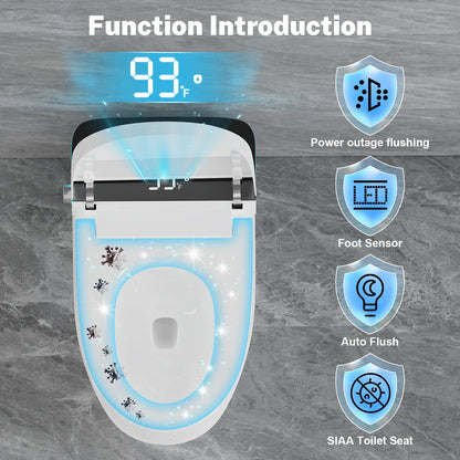 Toilet Seat Heated, Temperature Display, Night Light