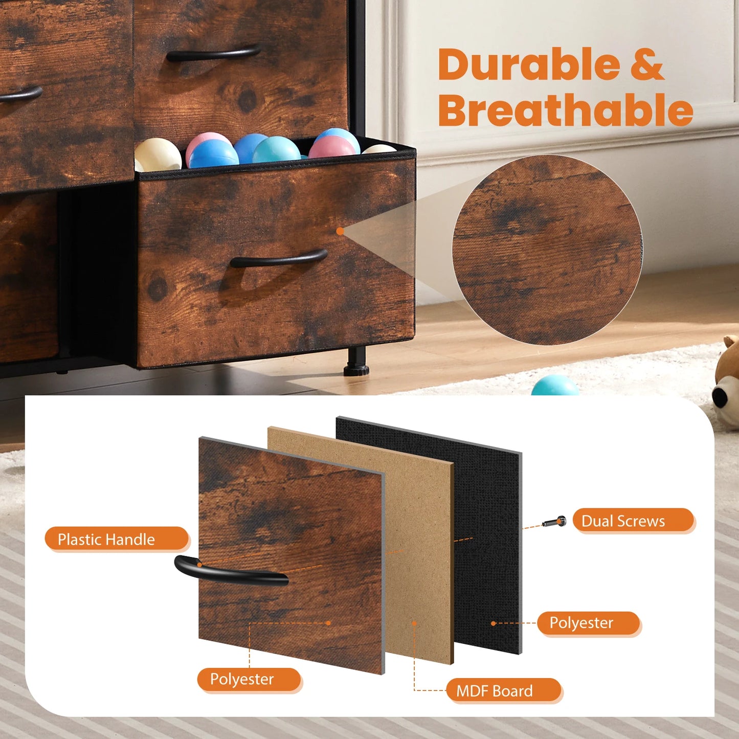 Organizer with 9 Storage Drawer