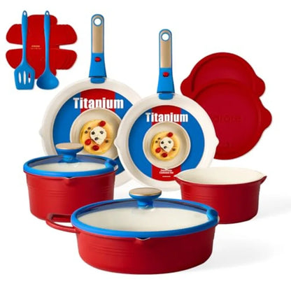 Titanium Cookware with Non-Stick Cooking