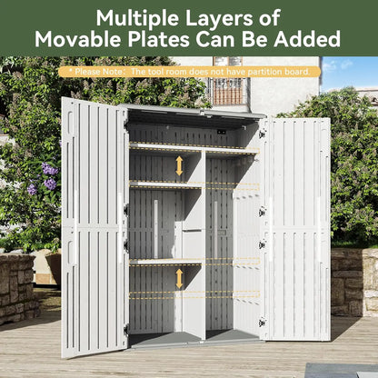 Outdoor Vertical Storage Shed