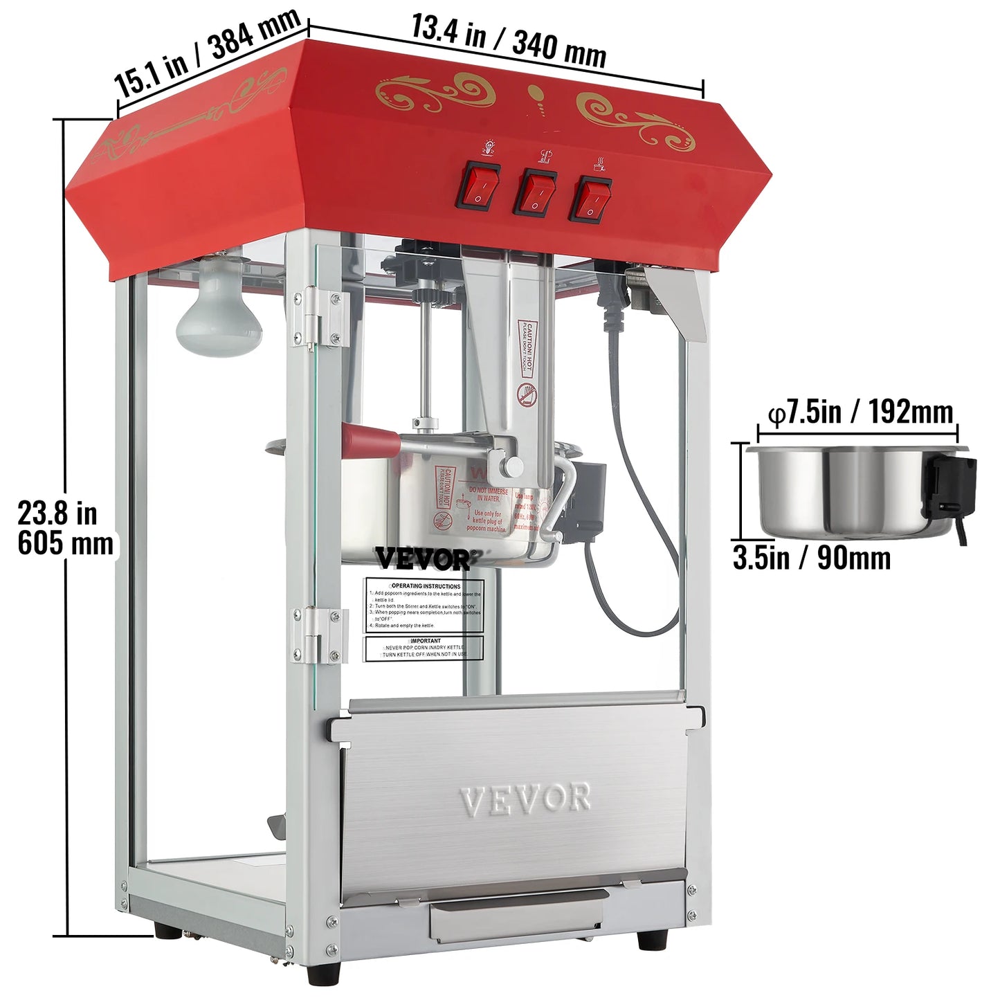 Commercial Electric Popcorn Machine