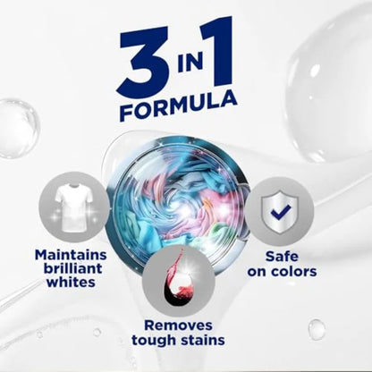 Laundry Whitener and Stain Remover Powder, Use with Detergent
