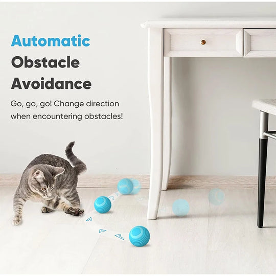 interactive automatic cat toy ball