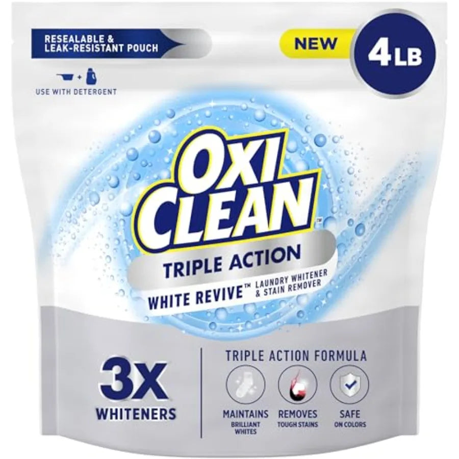 Laundry Whitener and Stain Remover Powder, Use with Detergent