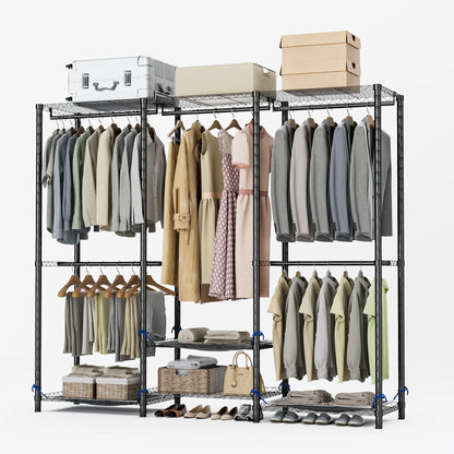 Clothes Storage Rack, Freestanding, Heavy Duty, 960 lb.