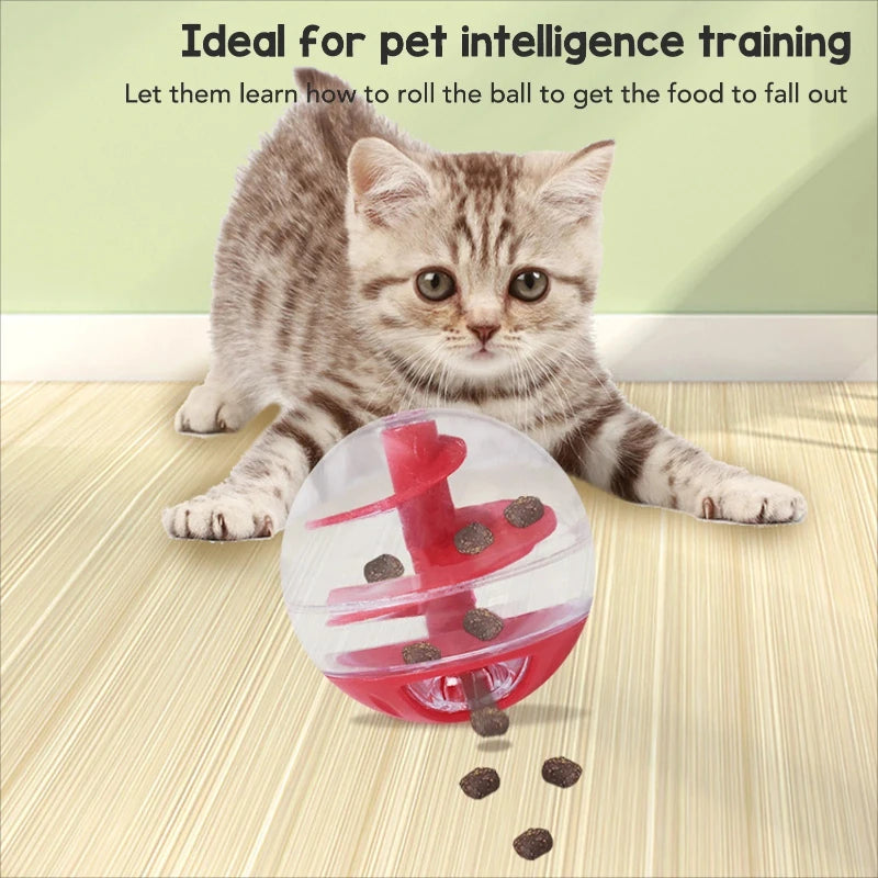 interactive cat treat dispensing ball