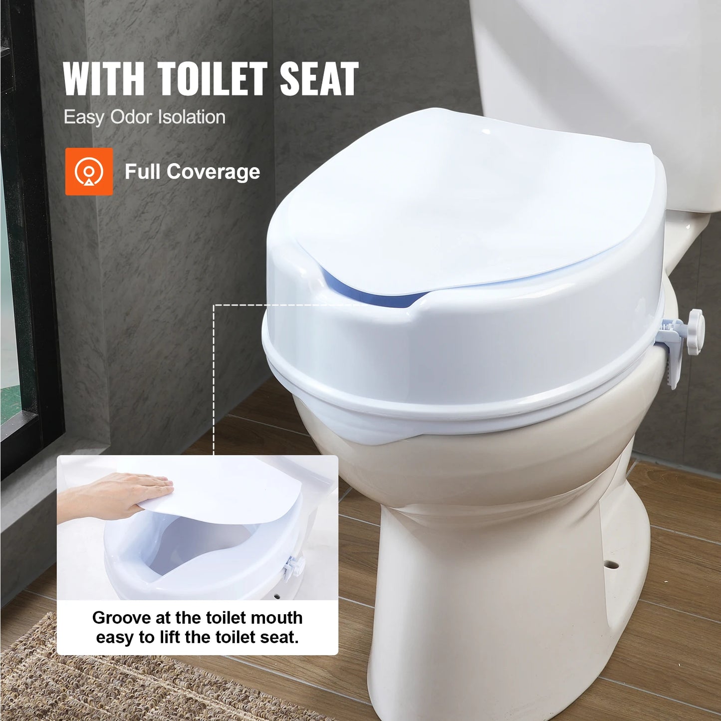 Raised Toilet Seat for Elderly