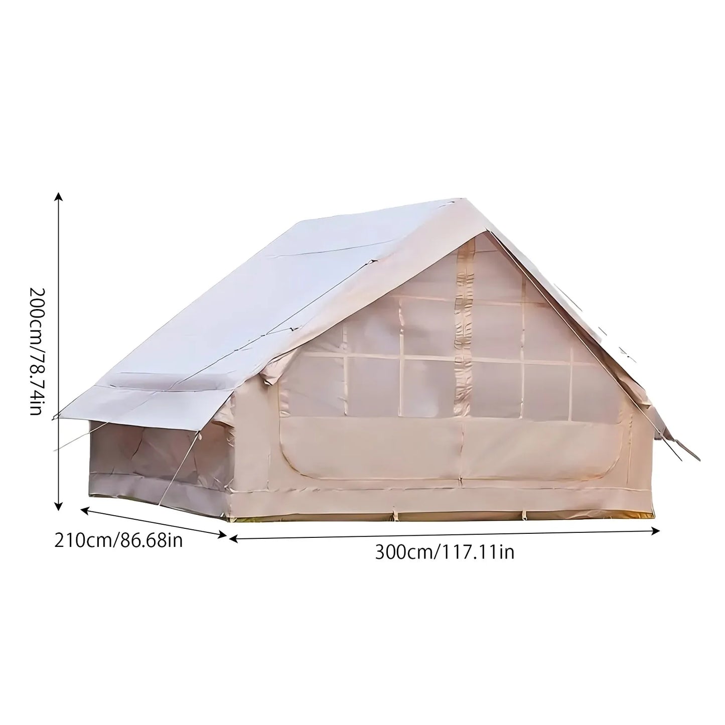 Camping Tent Large Inflatable with Skylight