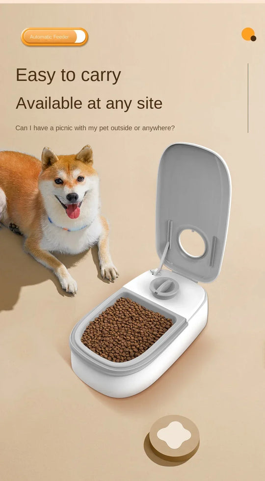 automatic dog cat feeder water bowl
