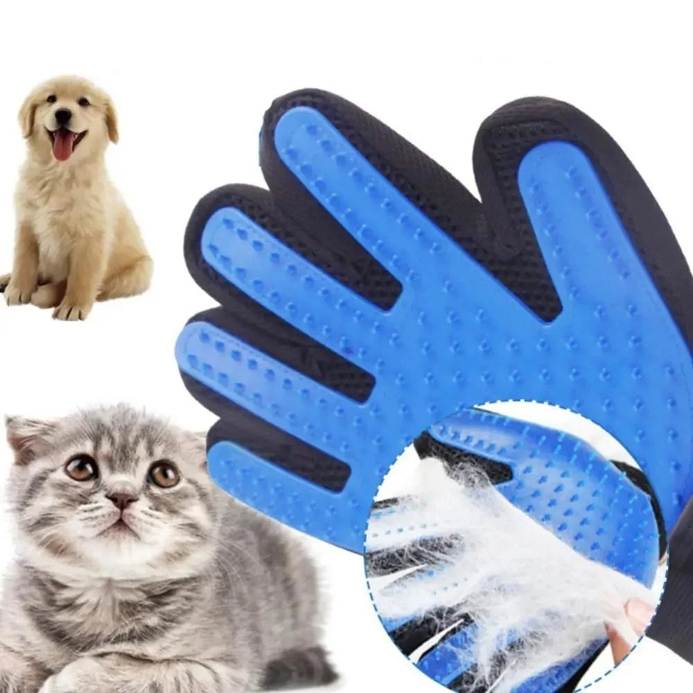 pet grooming glove deshedding tool