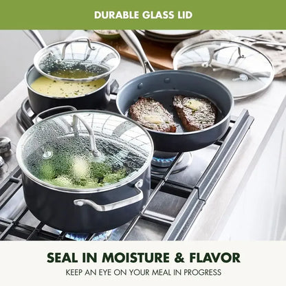 Ceramic Cookware Set, BUILT FOR OVEN COOKING