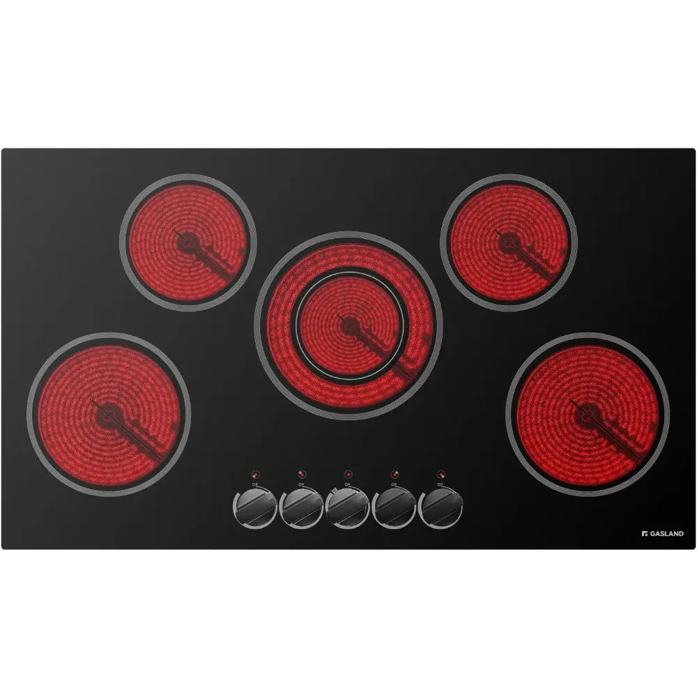 Electric Glass Cooktop Stove with 5-Burner