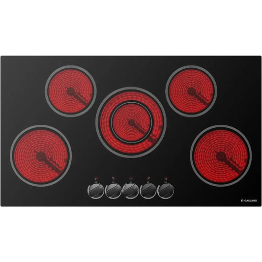 Electric Glass Cooktop Stove with 5-Burner