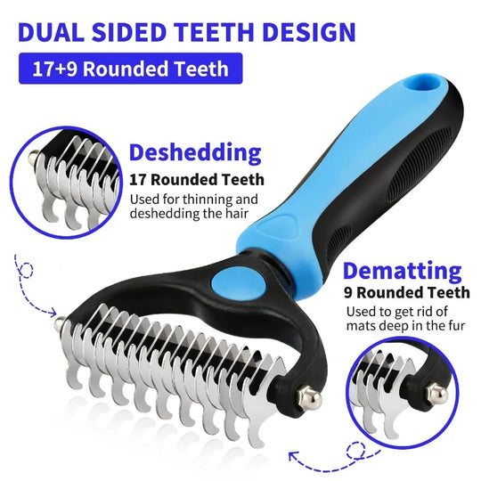 self cleaning deshedding brush for pets