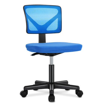 Computer Chair, Lumbar Support, Armless, Rolling Swivel