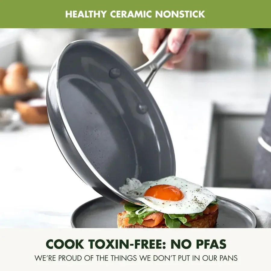 Ceramic Cookware Set, BUILT FOR OVEN COOKING