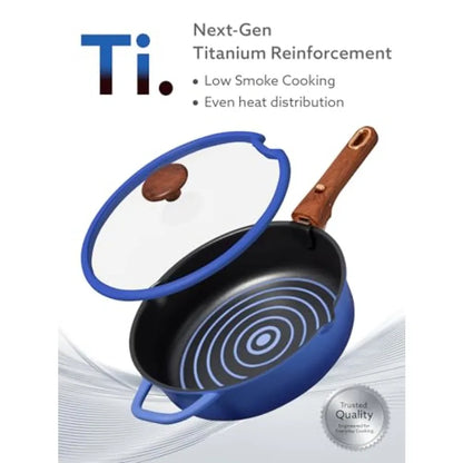 Titanium Cookware with Non-Stick Cooking