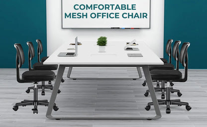Computer Chair, Lumbar Support, Armless, Rolling Swivel