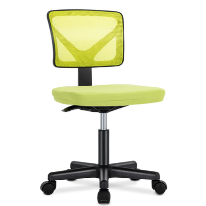 Computer Chair, Lumbar Support, Armless, Rolling Swivel