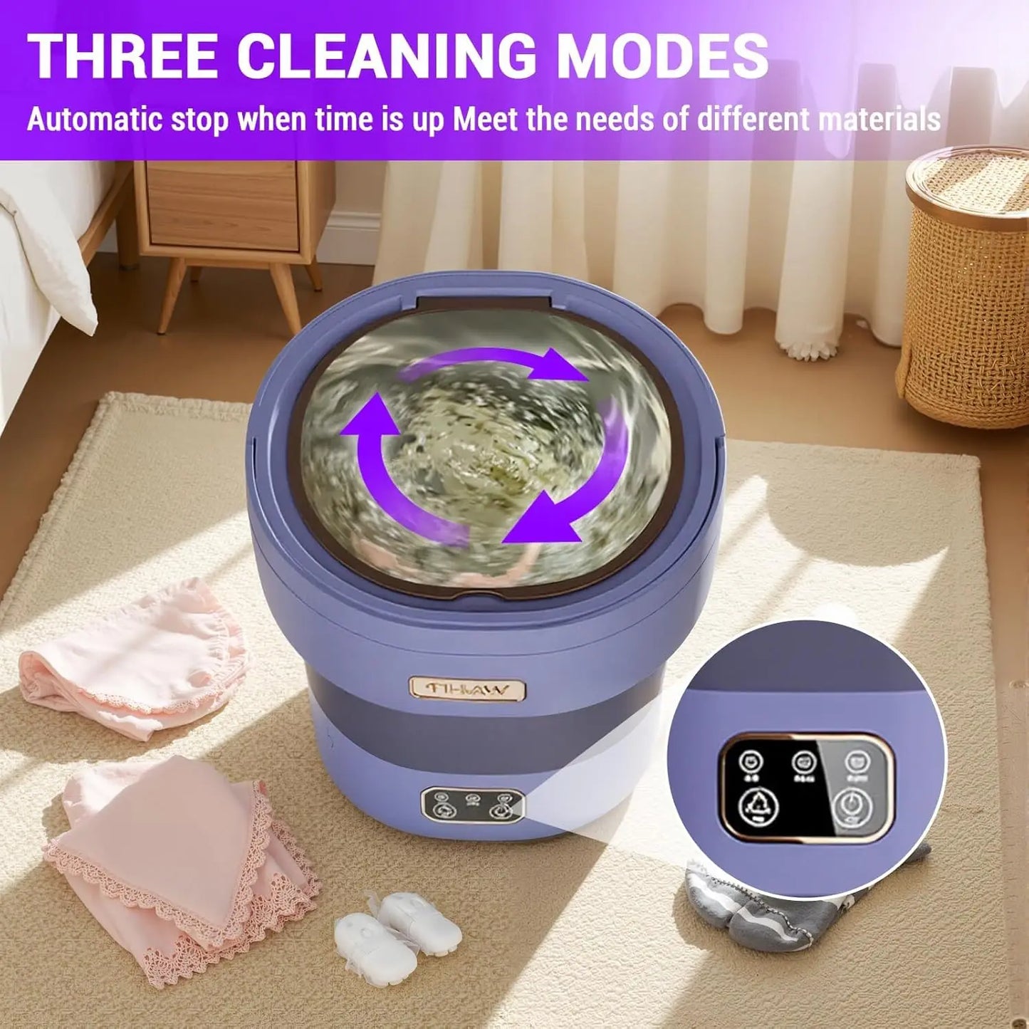 Collapsible Mini Washing Machine