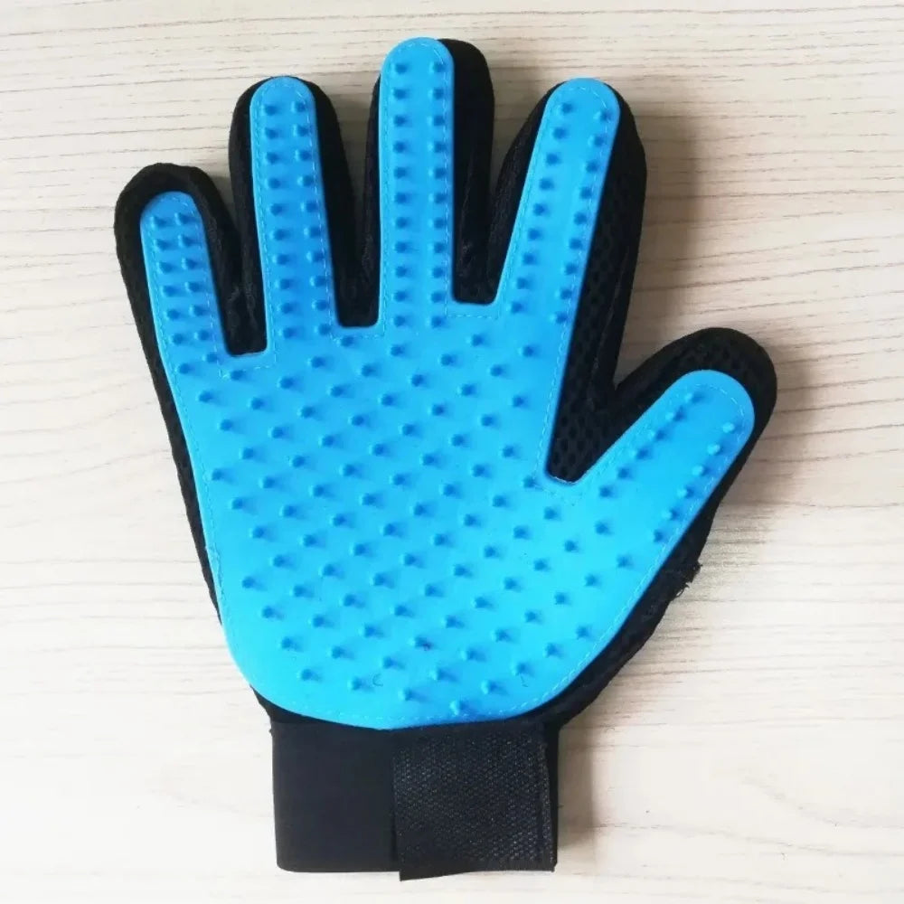 pet grooming glove deshedding tool
