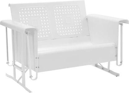 Outdoor Loveseat Glider Bench for 2-Person